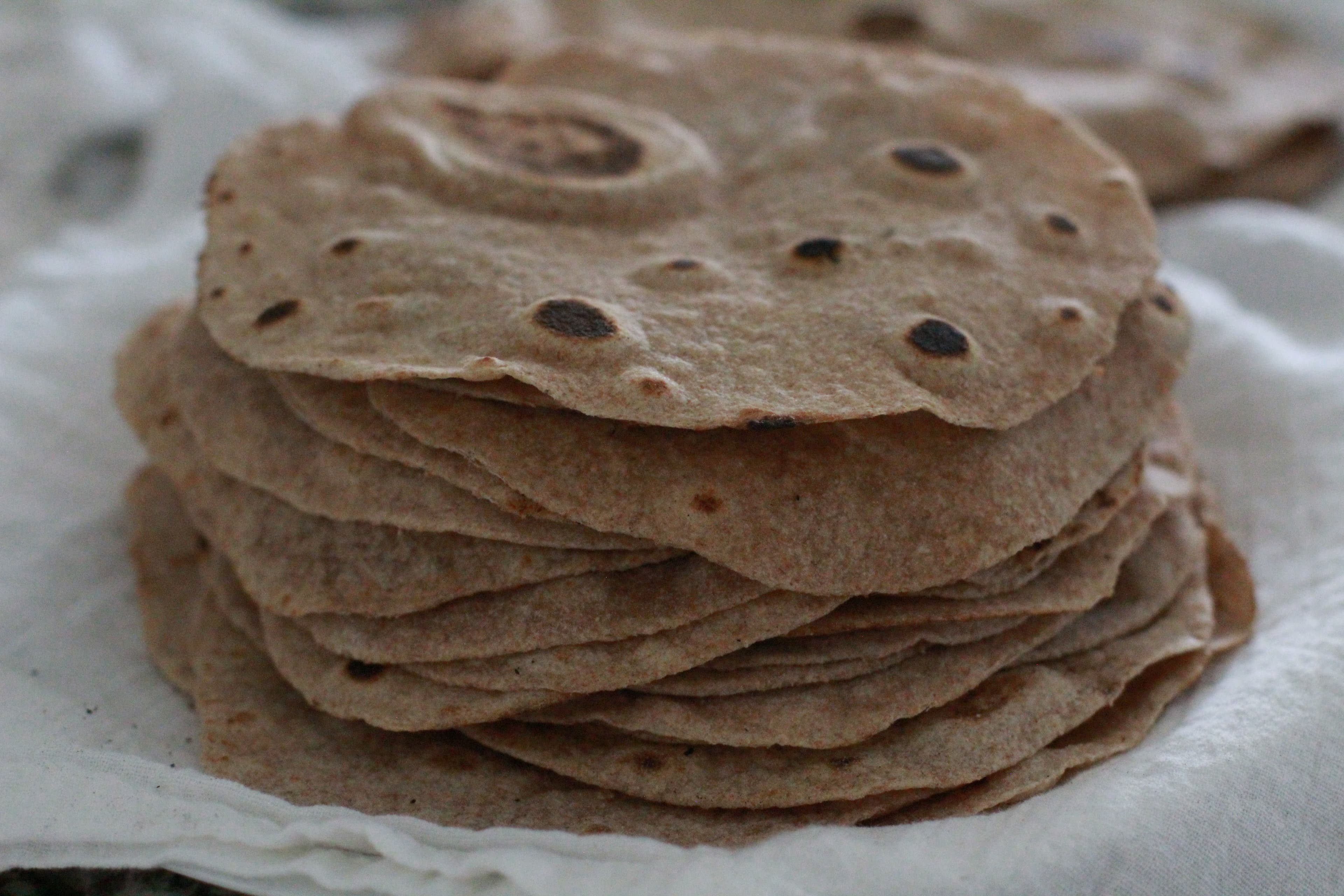 Whole Wheat Tortillas with Fresh Milled Flour